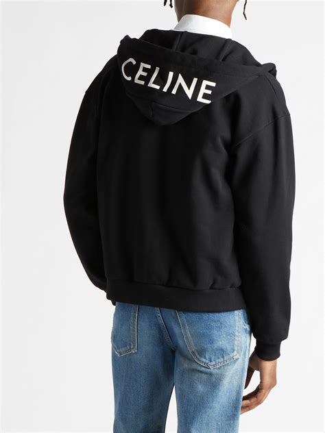 celine zipper hoodie|celine hoodie for men.